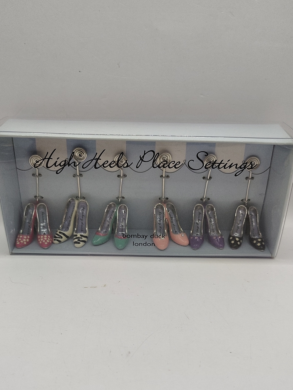 Bombay Duck High Heels Place Settings - Assorted Pastel Set. New